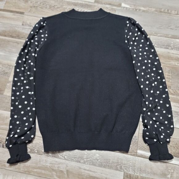 Nanette Lepore Puff Sleeve Sweater Size Medium - Picture 3 of 8